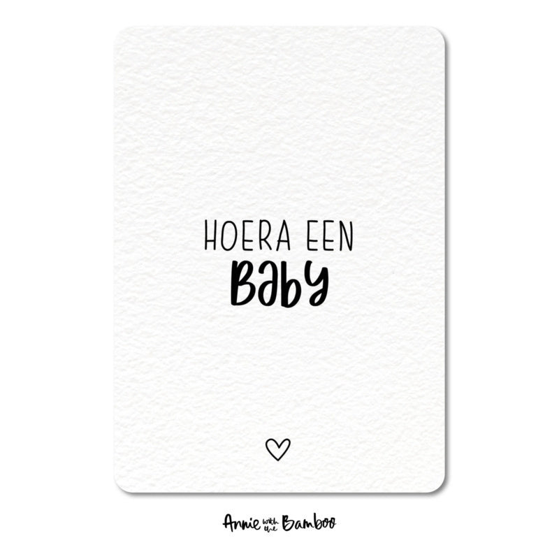 Ansichtkaart - Hoera een baby