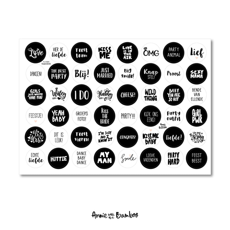 Bruiloft gastenboek, 12 vellen stickers, bruiloft, gepersonaliseerde Bruiloft gastenboek, 12 vellen stickers, bruiloft, gepersonaliseerde