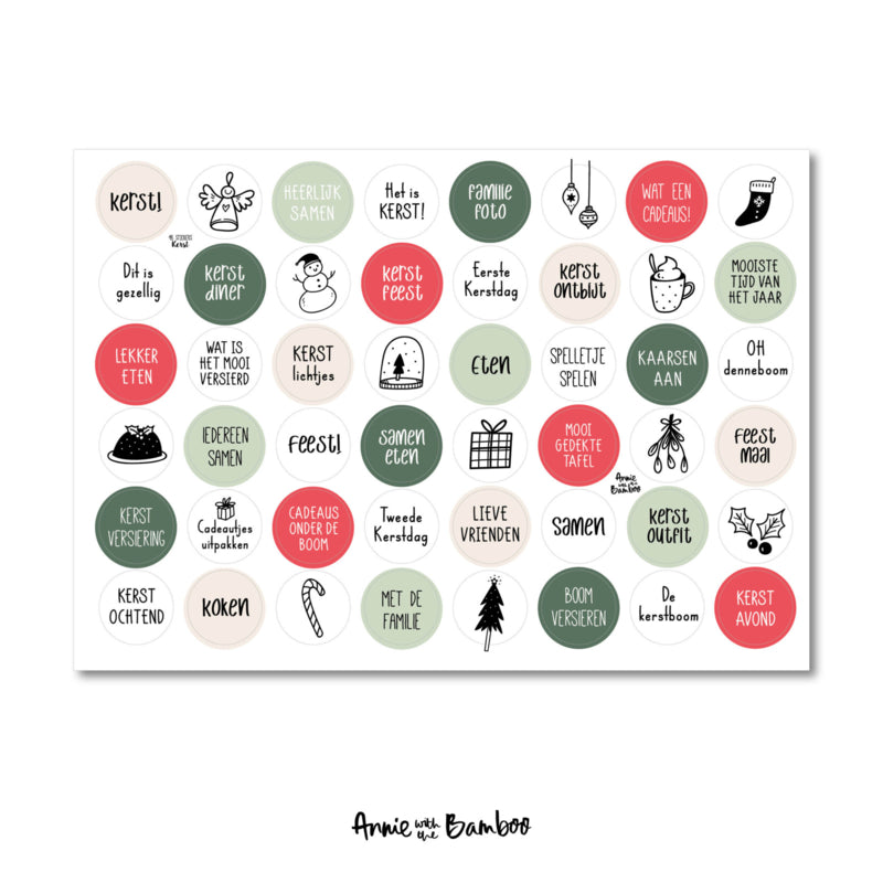 Stickervel - Kerst (sale)