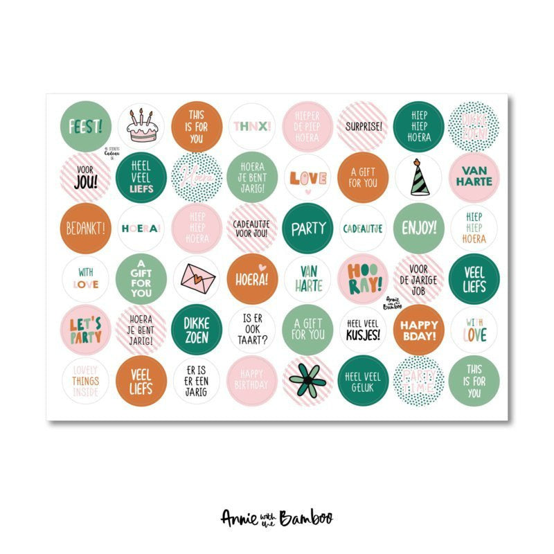 Stickervel - Cadeaustickers 06 (sale)