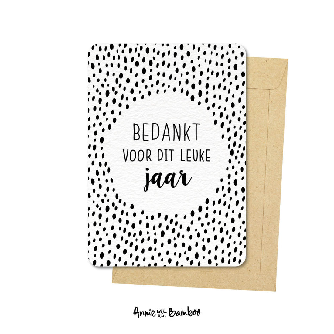 Ansichtkaart - Bedankt voor dit leuke jaar