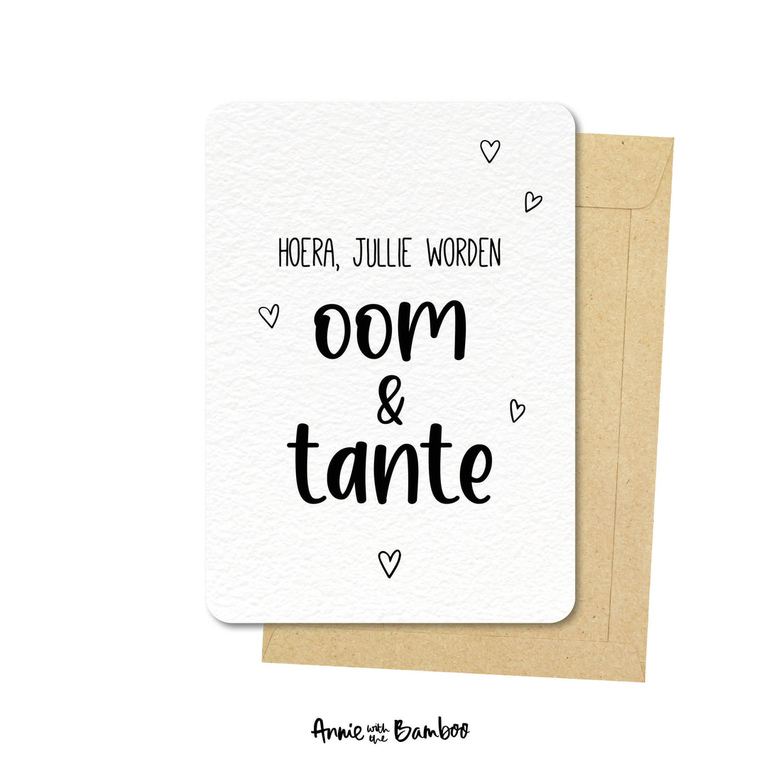 Ansichtkaart - Hoera, jullie worden oom & tante