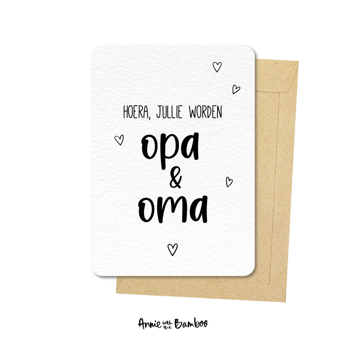 Ansichtkaart - Hoera, jullie worden opa & oma