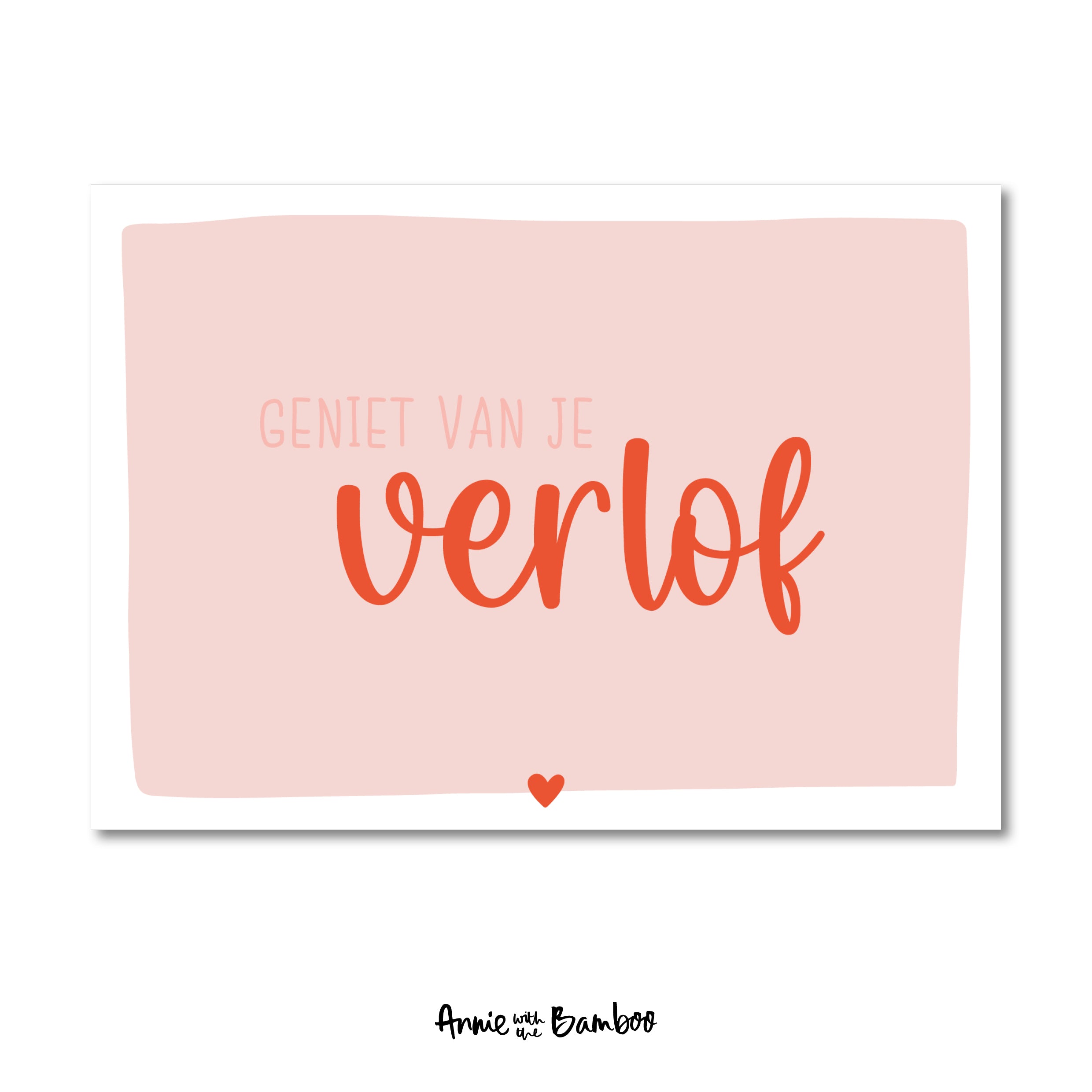 Ansichtkaart - Geniet van je verlof
