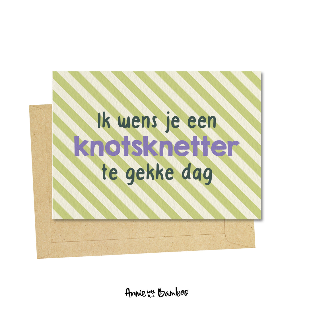 Ansichtkaart - Ik wens je een knotsknetter te gekke dag
