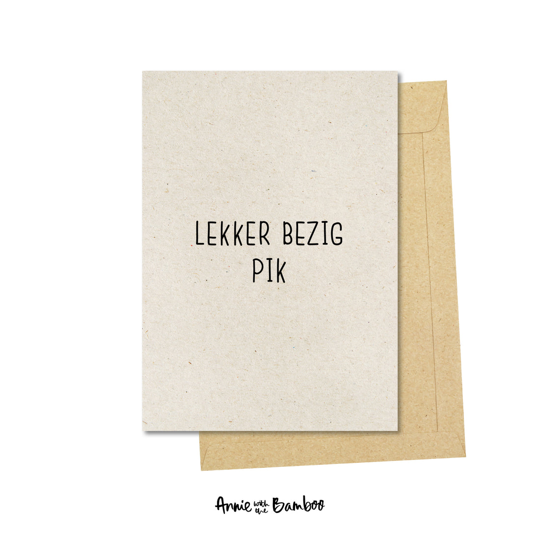 Ansichtkaart - Lekker bezig pik