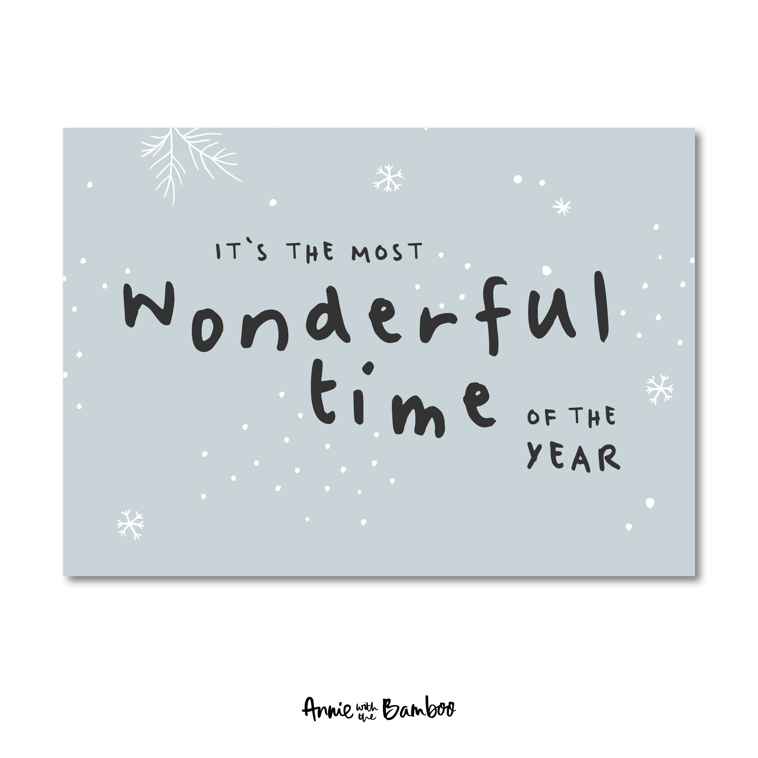 Kerstkaart - Most wonderful time (sale)