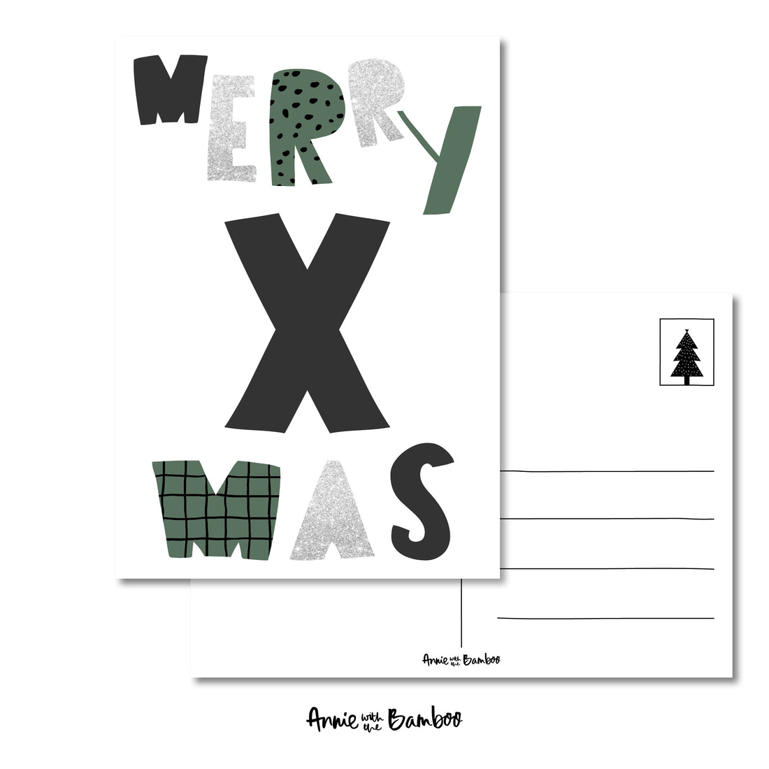 Kerstkaart - Merry Xmas (sale)