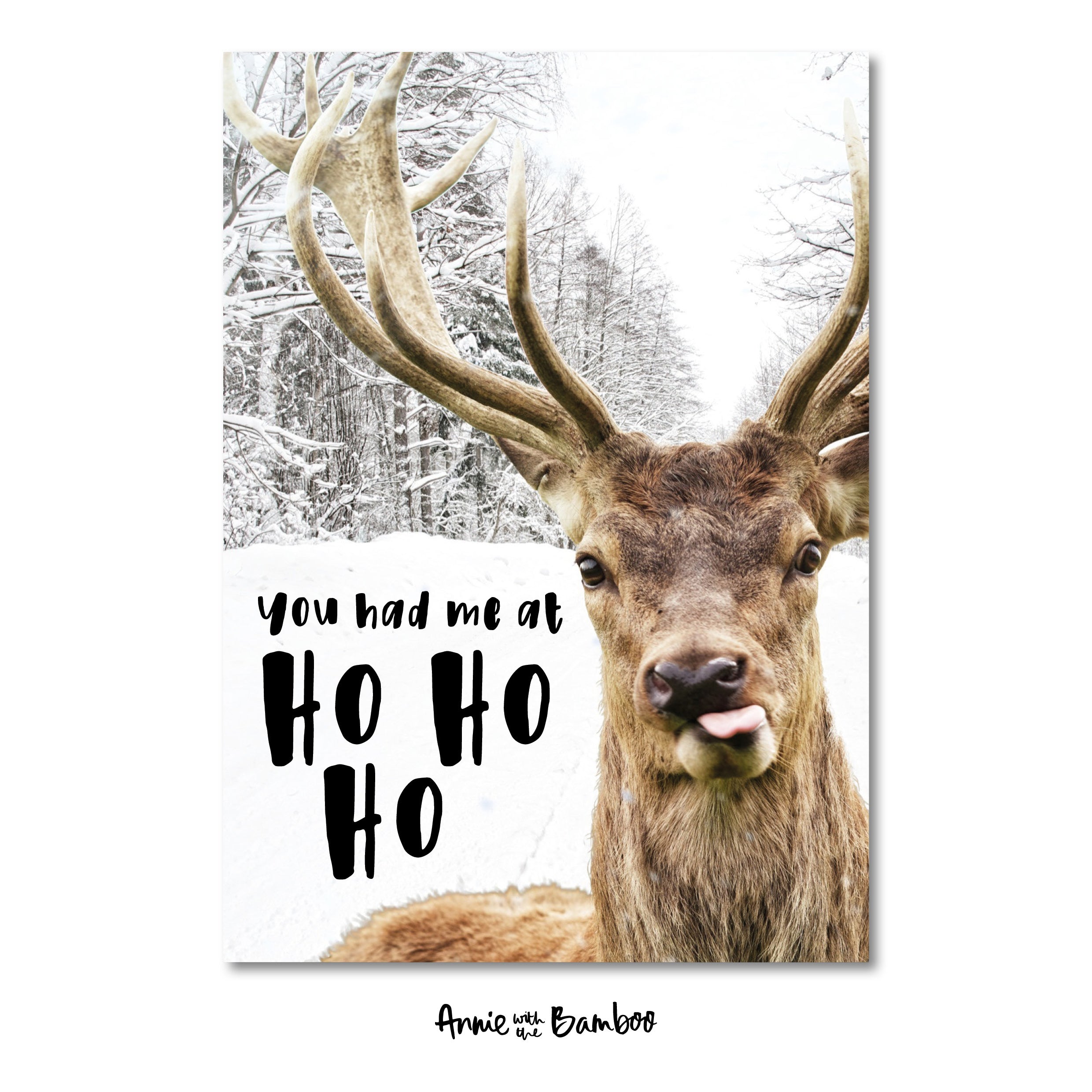 Kerstkaart - You had me at ho ho ho