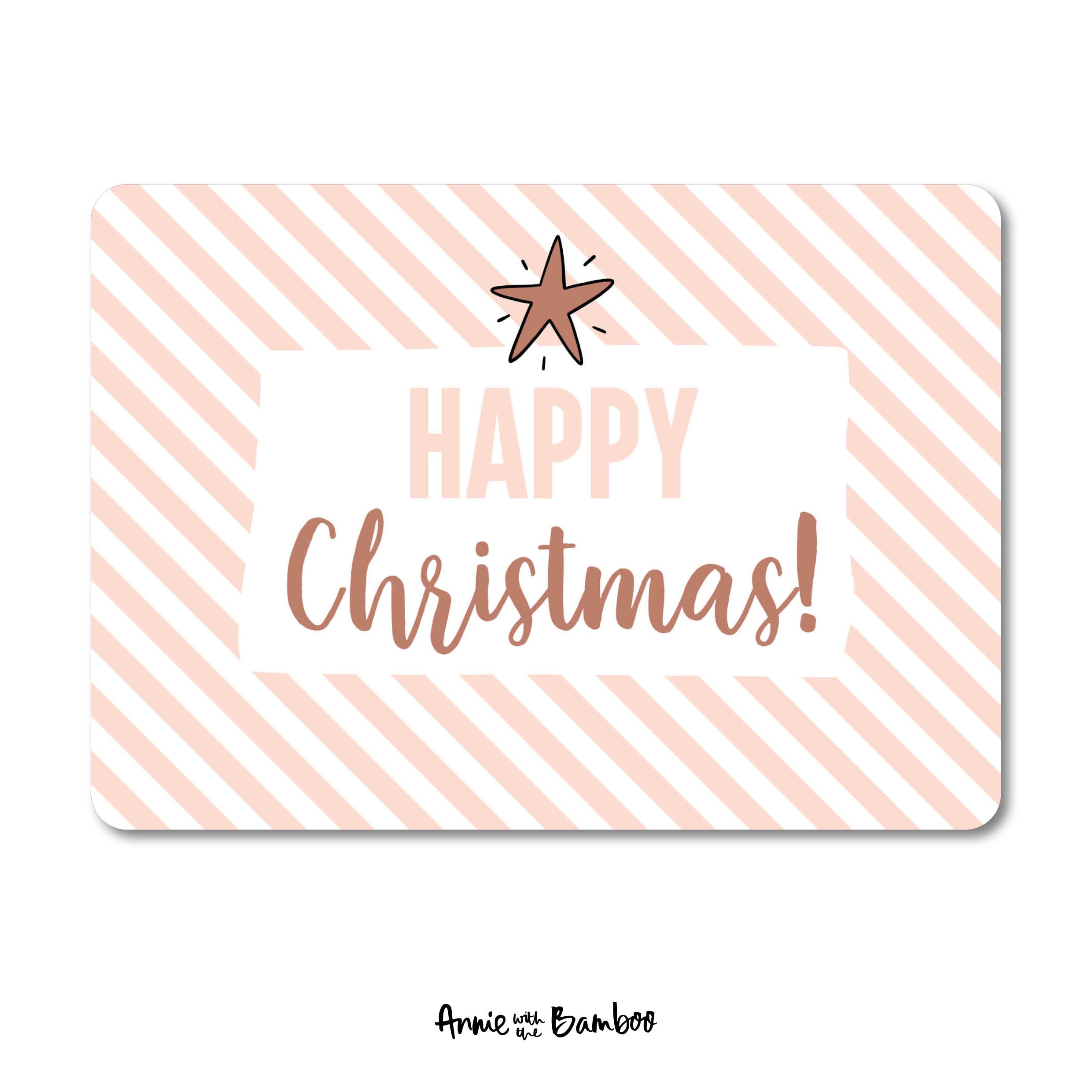 Kerstkaart - Happy Christmas (sale)