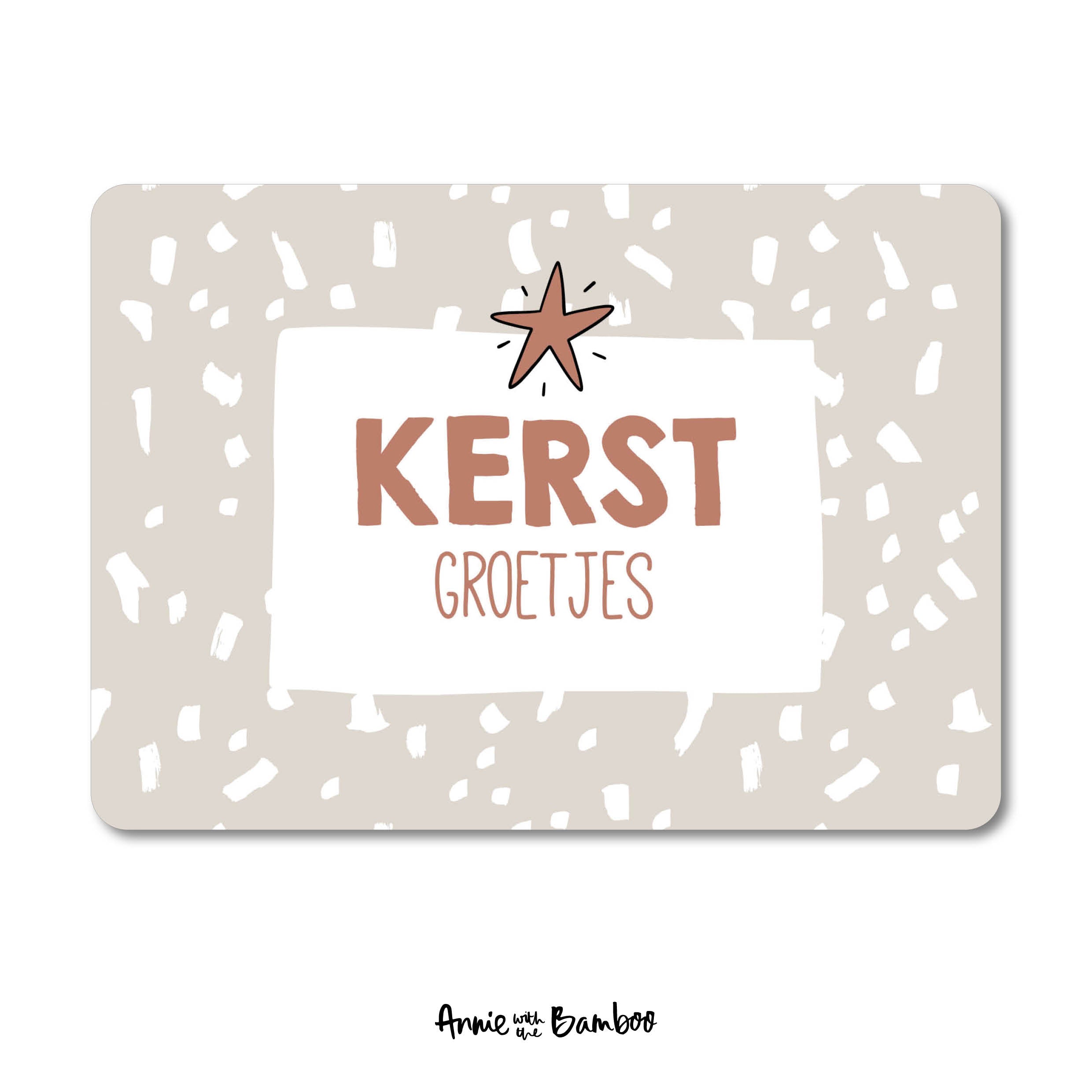 Kerstkaart - Kerstgroetjes (sale)