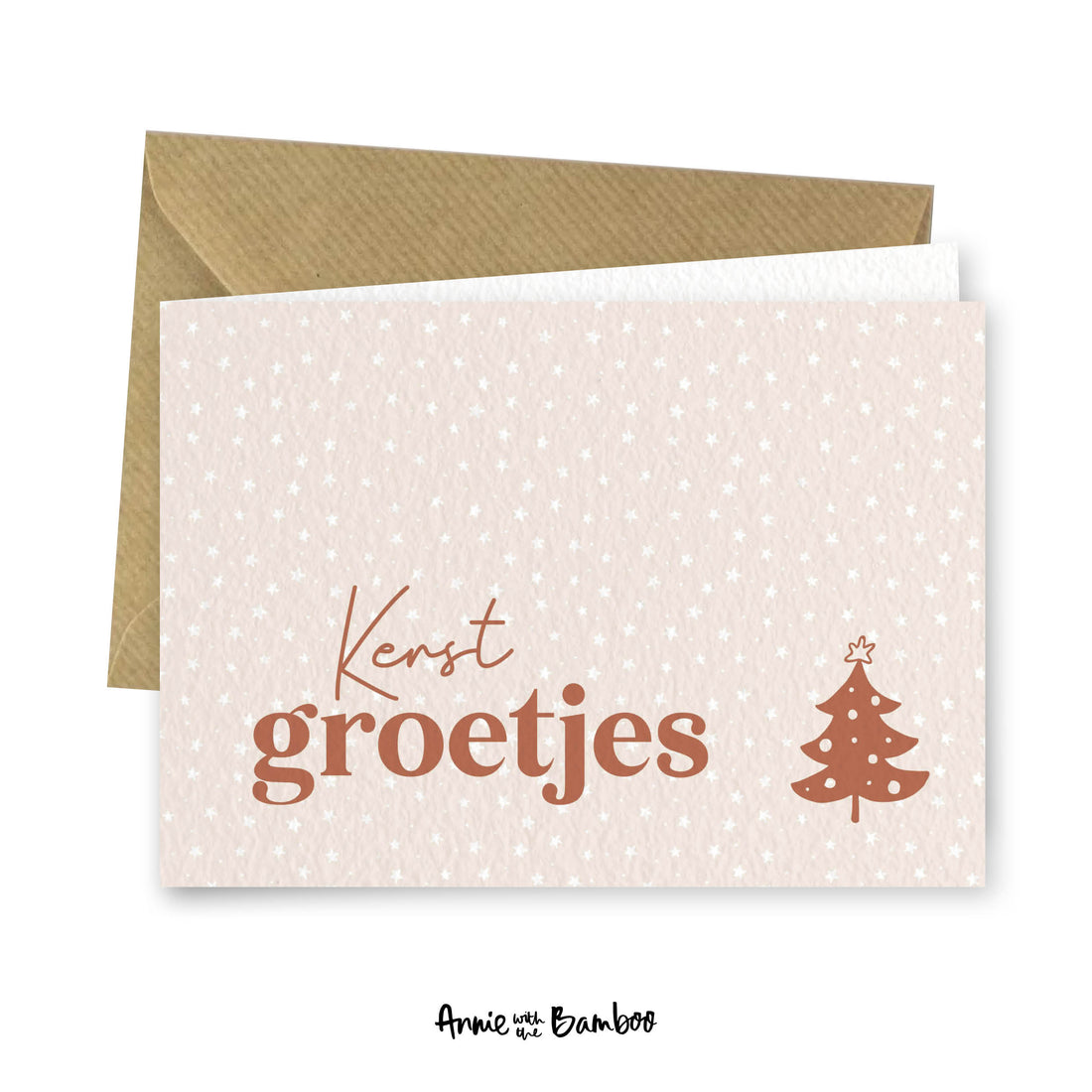 Dubbele kerstkaart - Kerstgroetjes