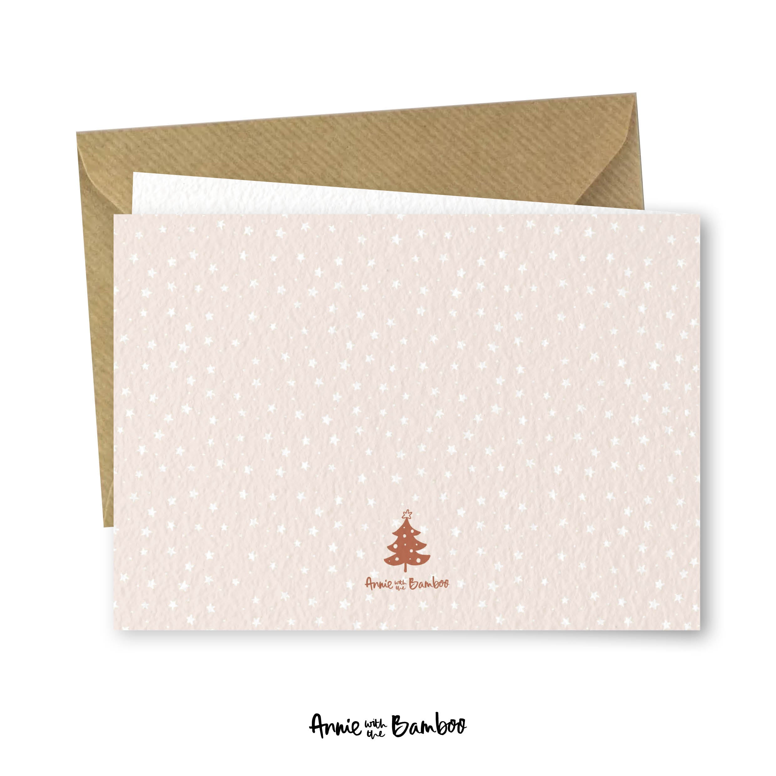 Dubbele kerstkaart - Kerstgroetjes