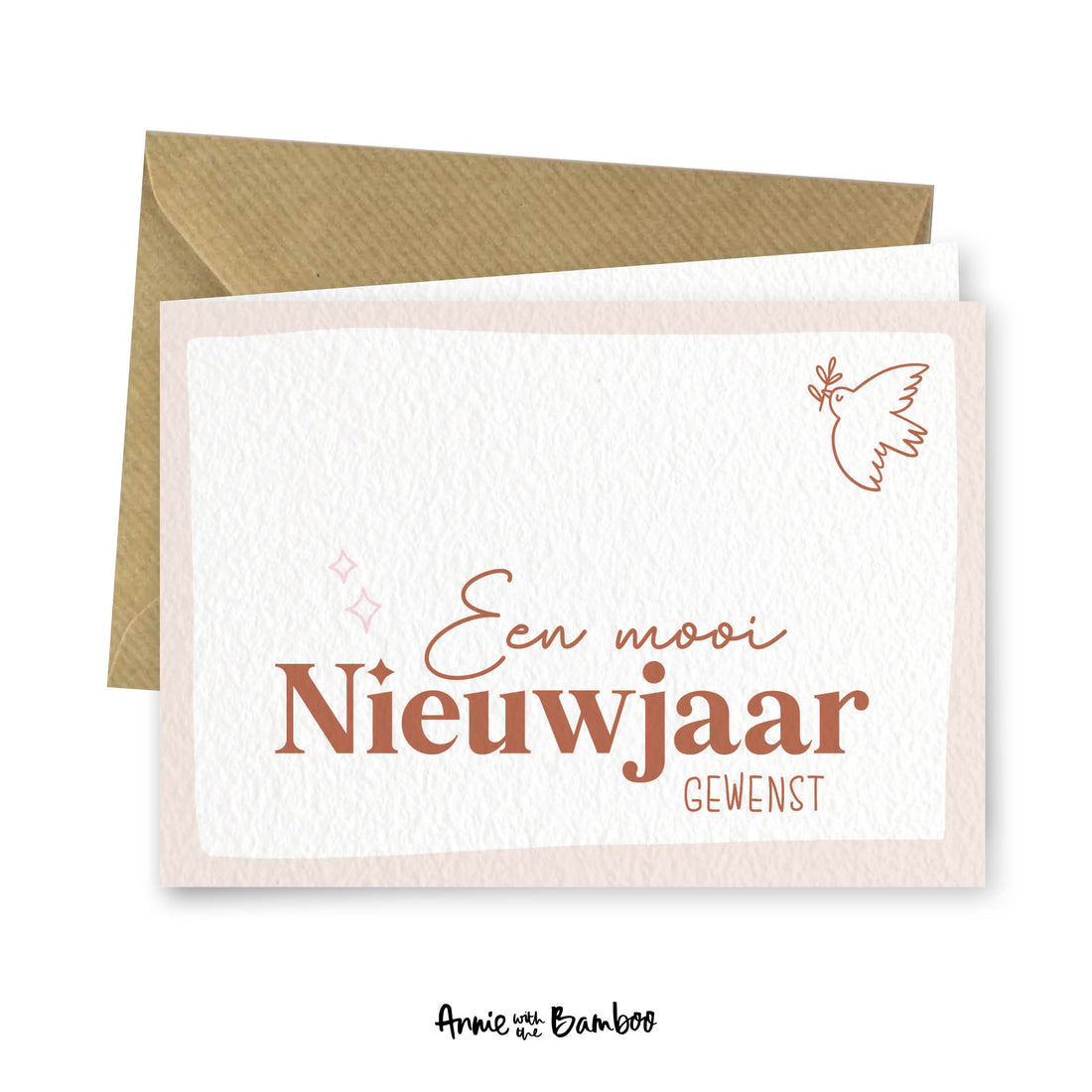 Dubbele kerstkaart - Een mooi nieuwjaar gewenst!