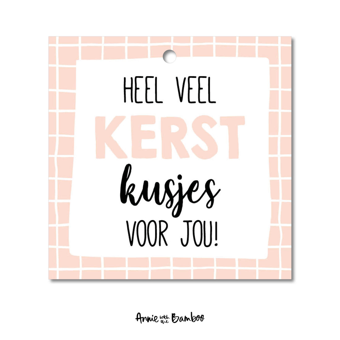 Cadeaulabel - Kerstkusjes (sale)