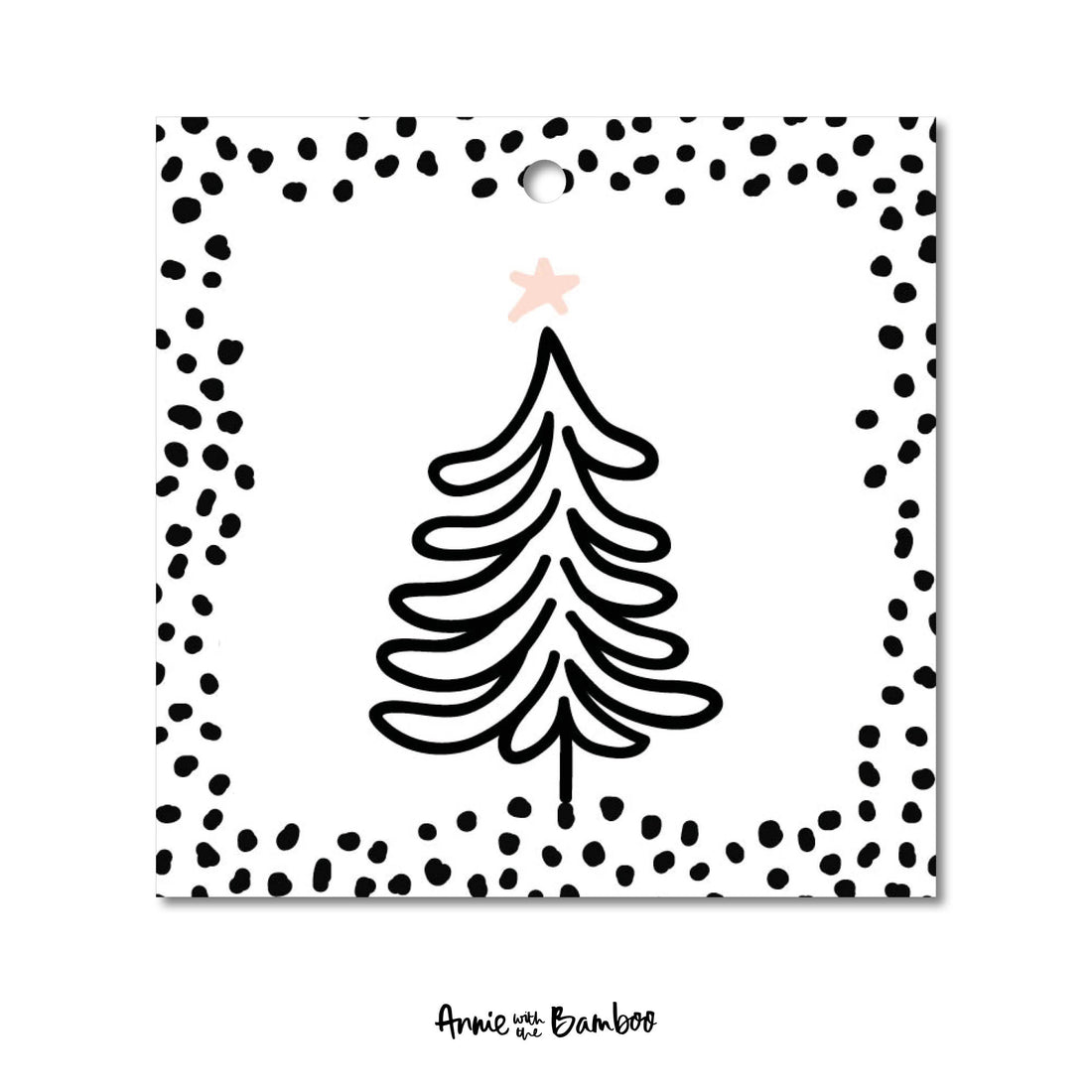 Cadeaulabel - Kerstboom (sale)