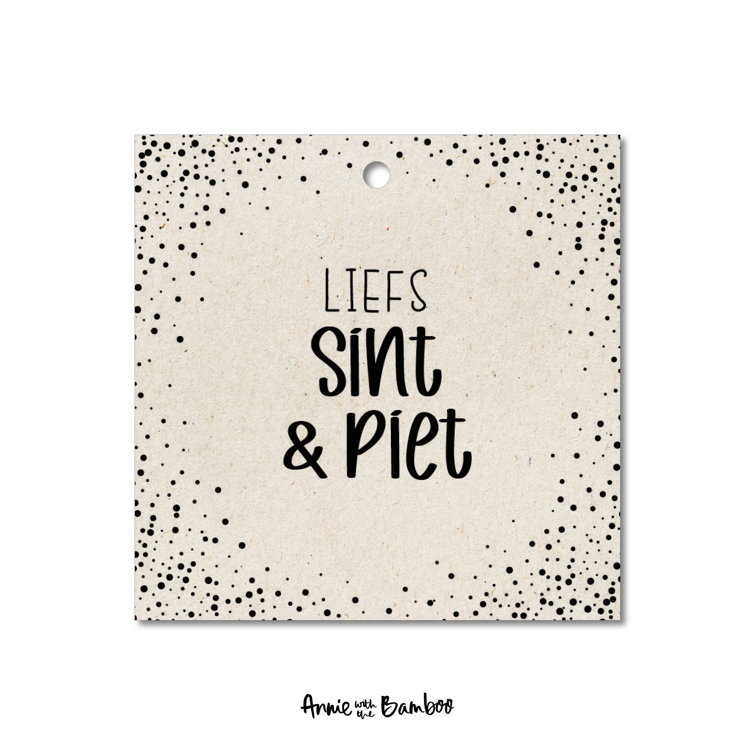 Cadeaulabel - Liefs sint & piet (sale)