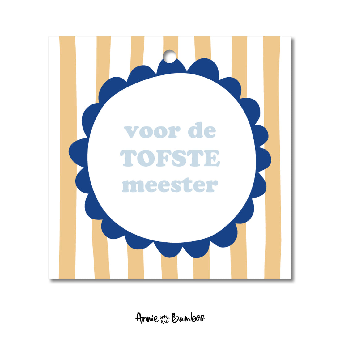 Cadeaulabel - Voor de tofste meester