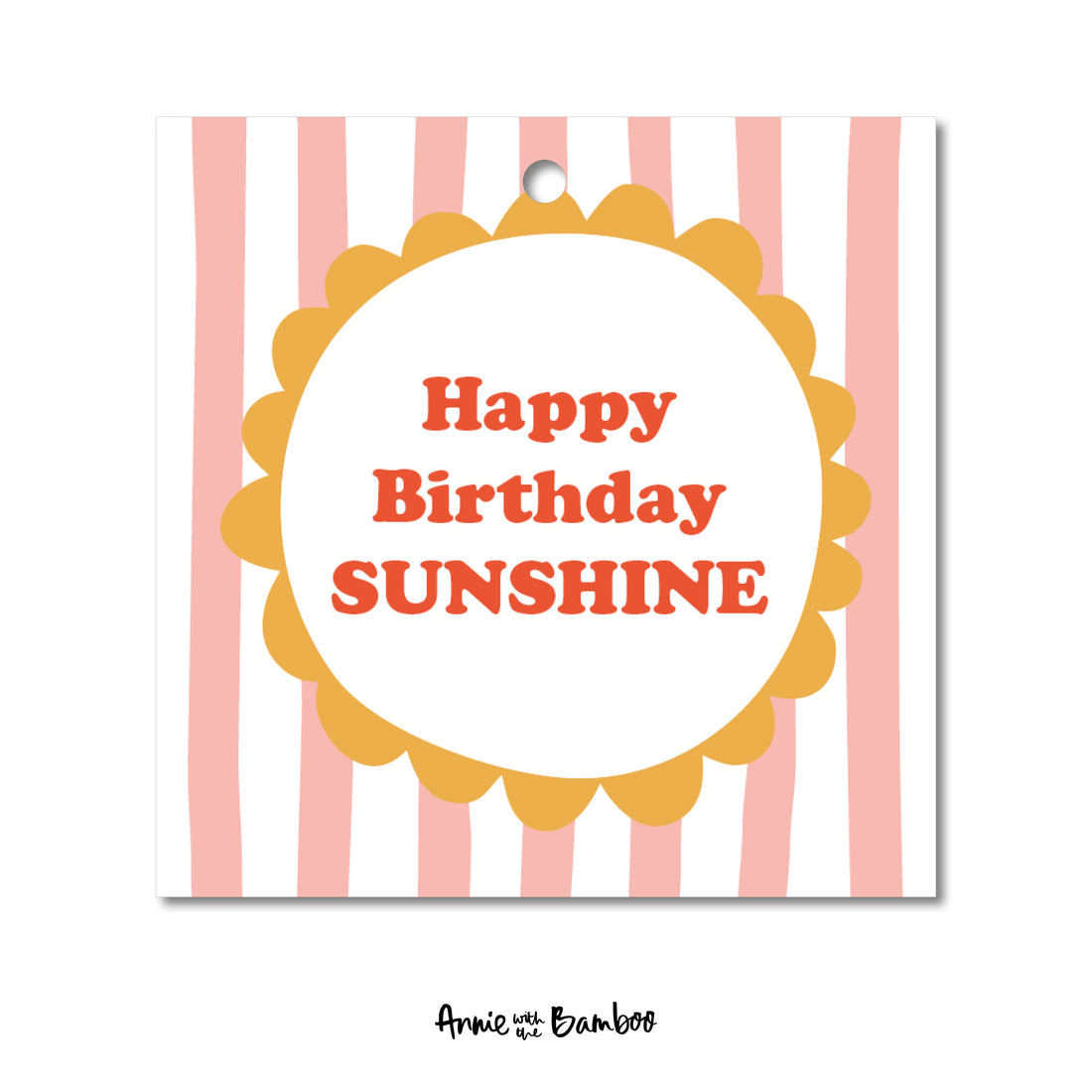 Cadeaulabel - Happy Birthday sunshine