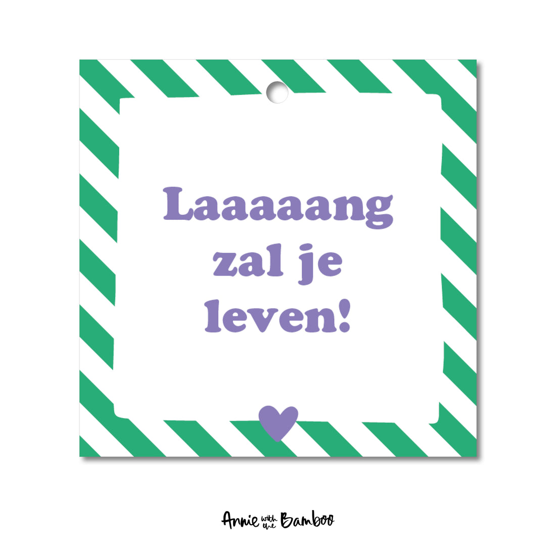 Cadeaulabel - Laaaaang zal je leven