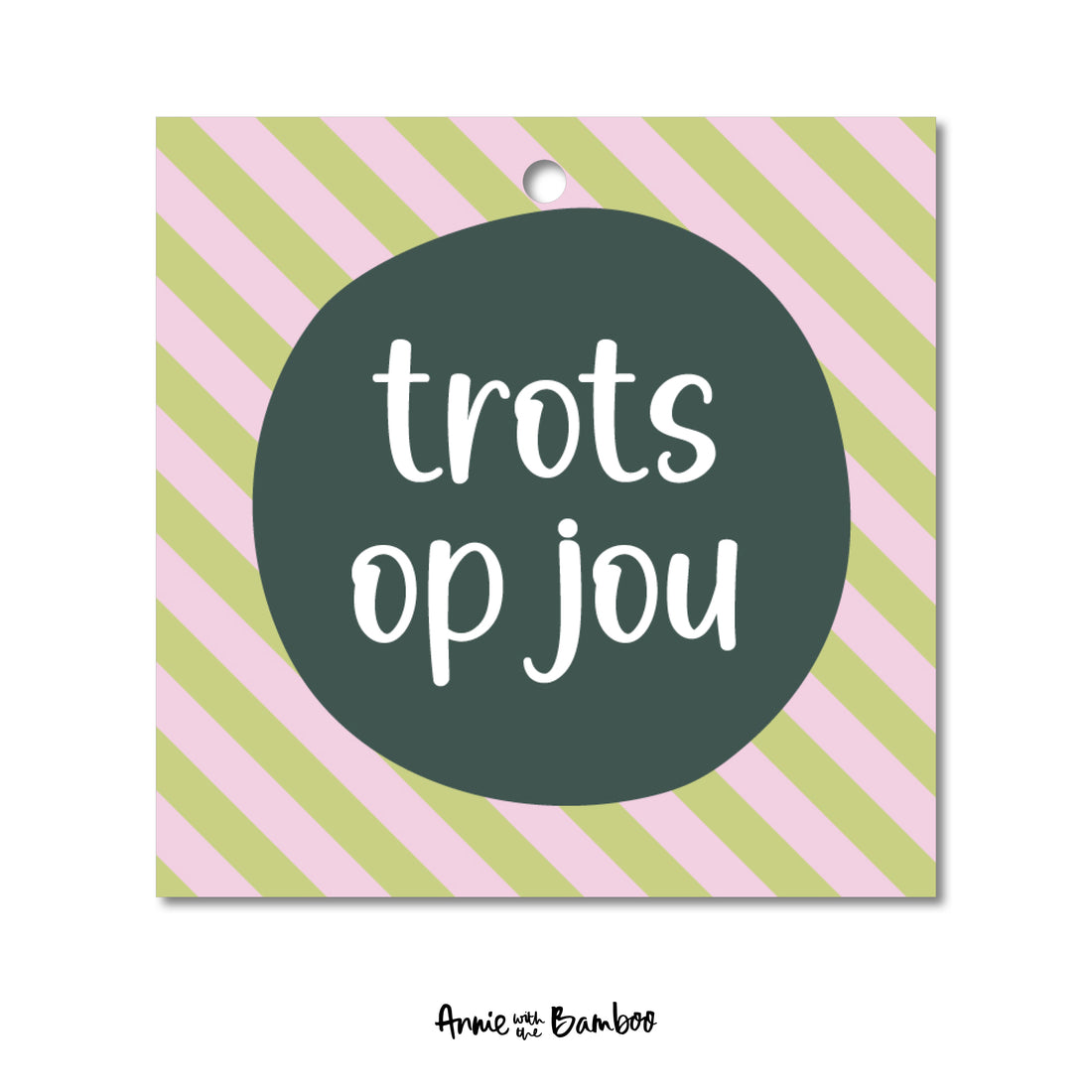 Cadeaulabel - Trots op jou