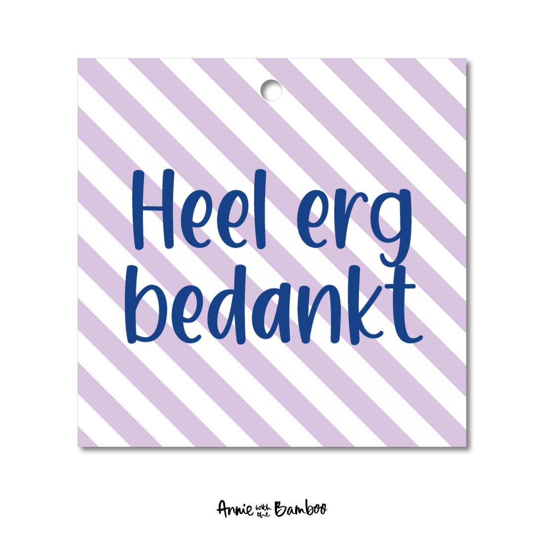 Cadeaulabel - Heel erg bedankt