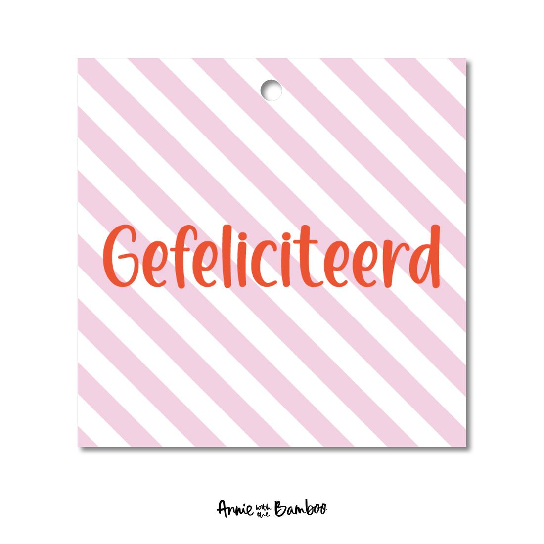 Cadeaulabel - Gefeliciteerd