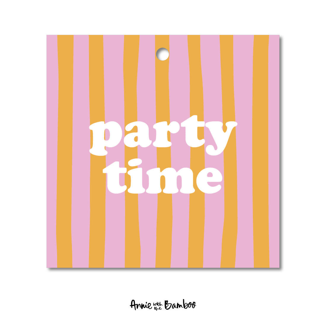 Cadeaulabel - party time