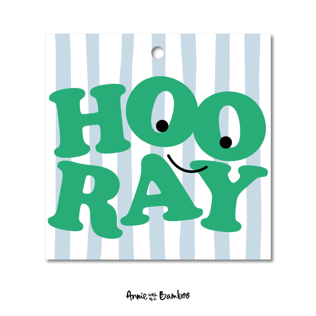 Cadeaulabel - Hooray (groen)