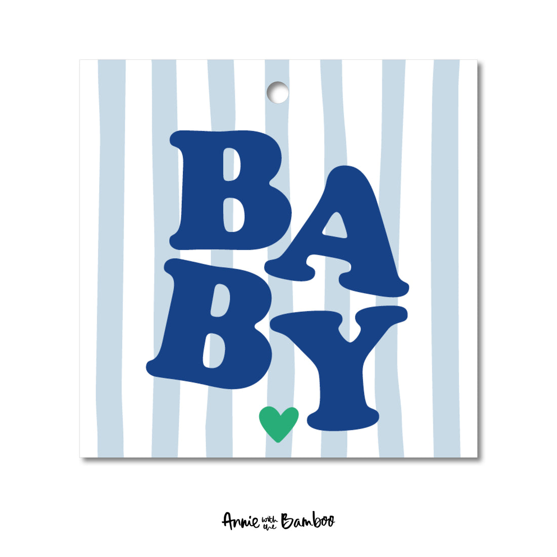 Cadeaulabel - Baby (blauw)