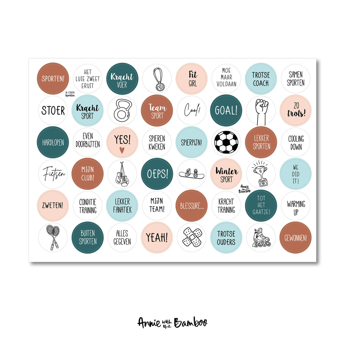 Stickervel - Sporten (sale)