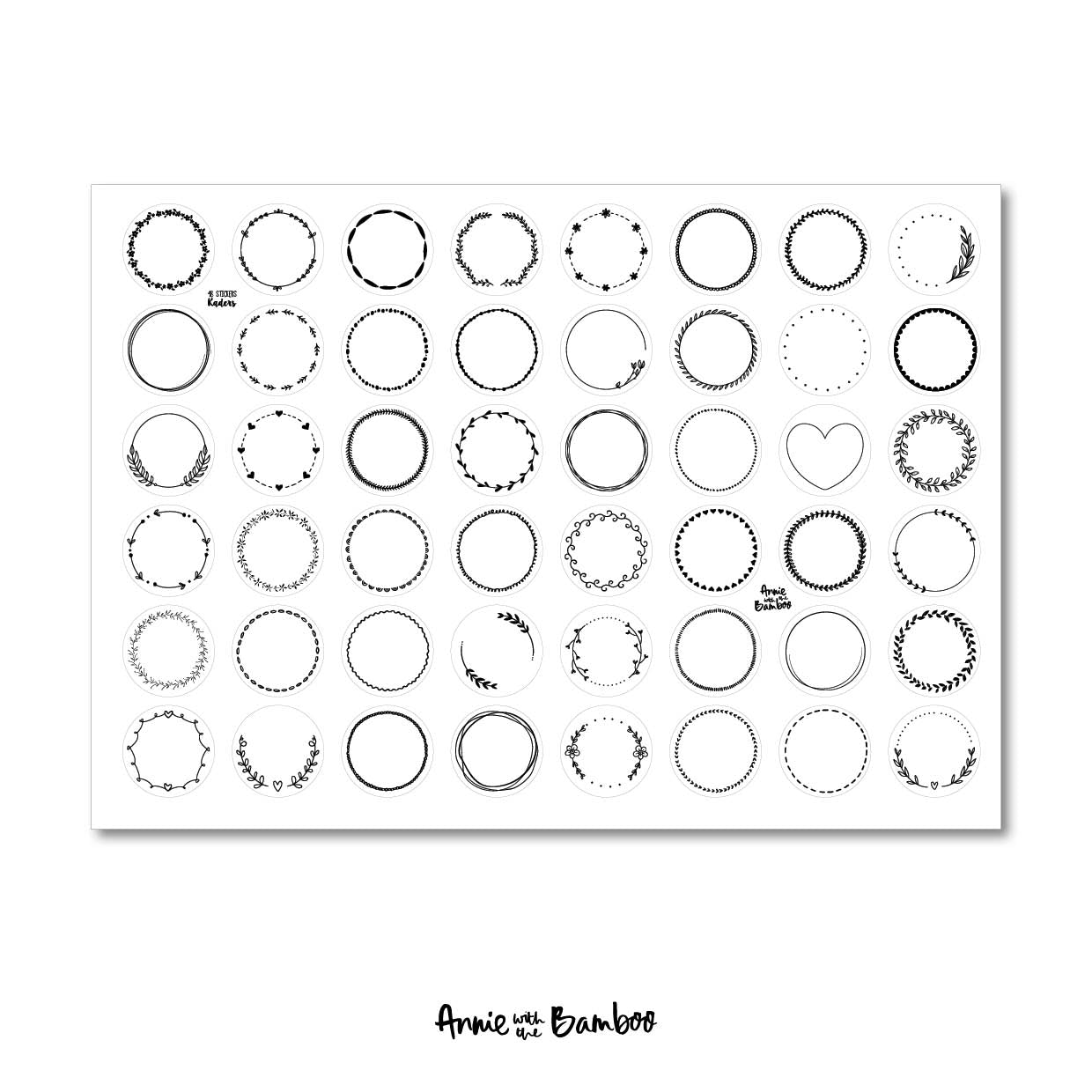Stickervel - Kaders
