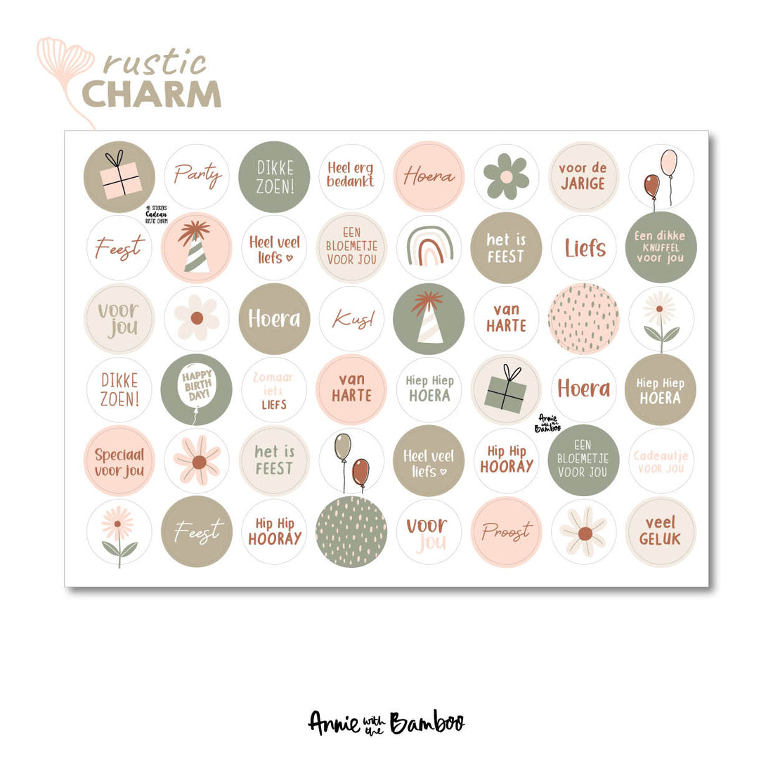 Stickervel - Cadeaustickers &