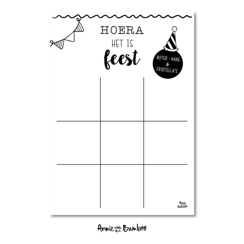 Traktatiekaart - Boter, kaas & fruitella&