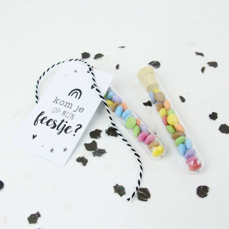 Tuuters Reageerbuisjes met kurk, 50 stuks, voor kleine gastgeschenken Tuuters Reageerbuisjes met kurk, 50 stuks, voor kleine gastgeschenken