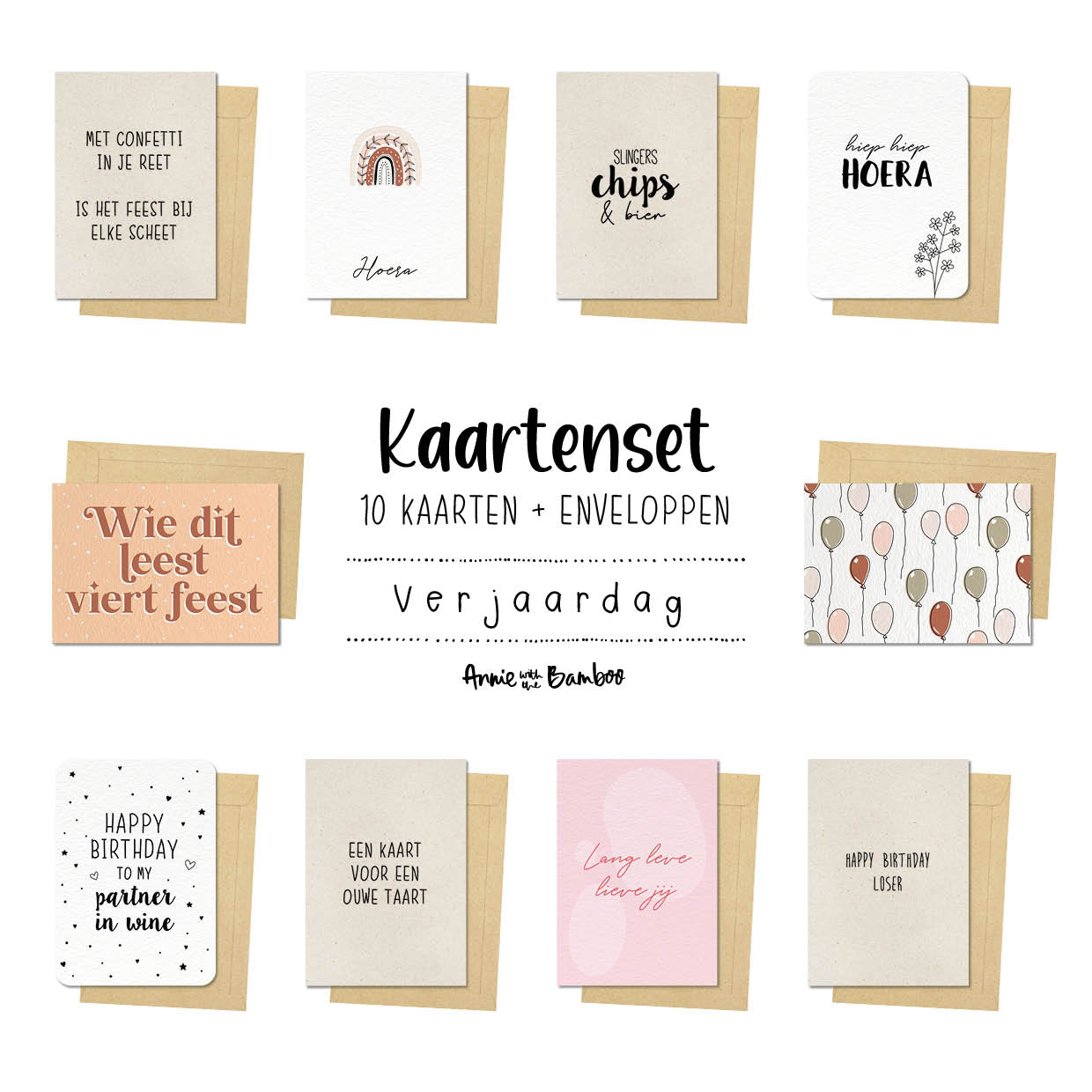 Kaarten voordeelset - VERJAARDAG