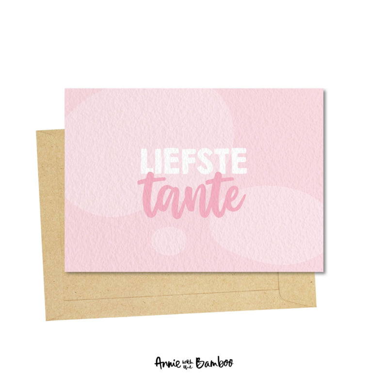 Ansichtkaart - Liefste tante