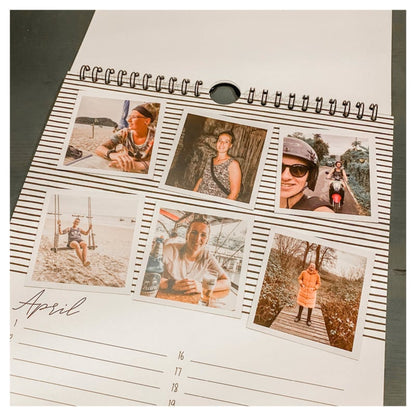 Kalender voor feestjes + stickervel