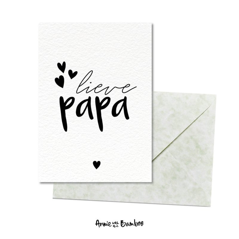 Wenskaart - Lieve papa