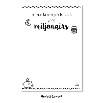 Cadeaukaart - Starterspakket voor miljonairs