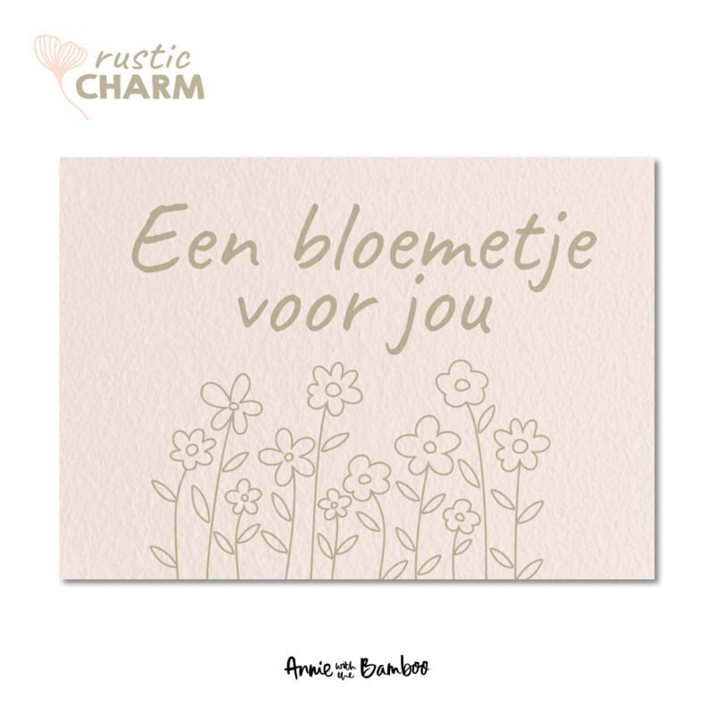 Ansichtkaart - Een bloemetje voor jou