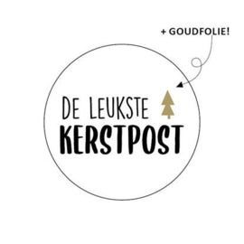 Stickers DE LEUKSTE KERSTPOST - 10 stuks