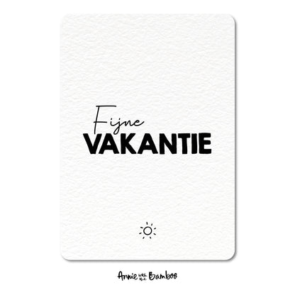 Ansichtkaart - Fijne vakantie