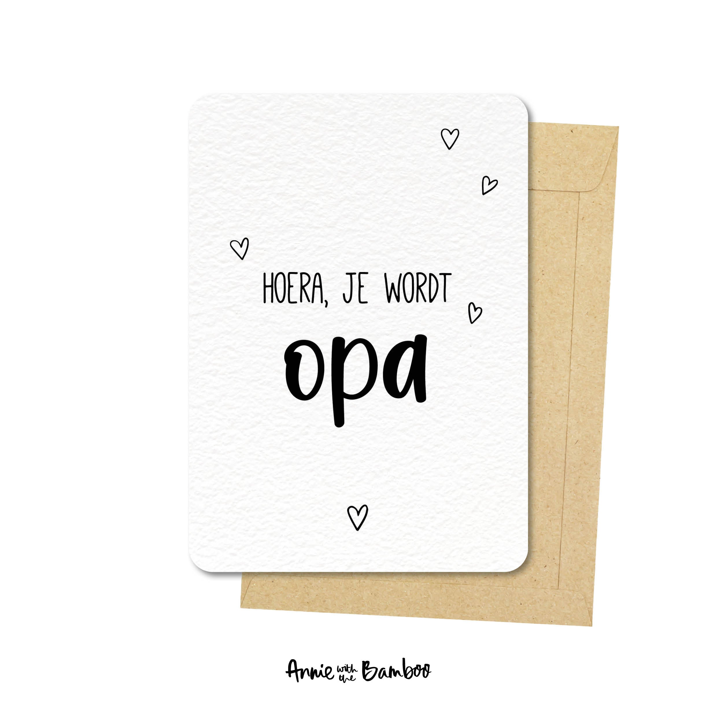 Ansichtkaart - Hoera, je wordt opa