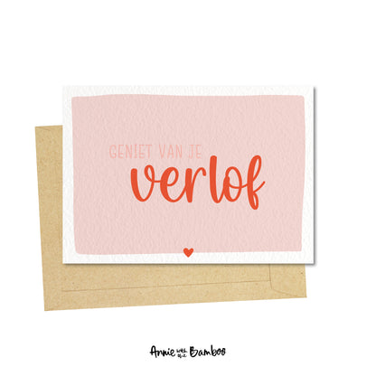 Ansichtkaart - Geniet van je verlof