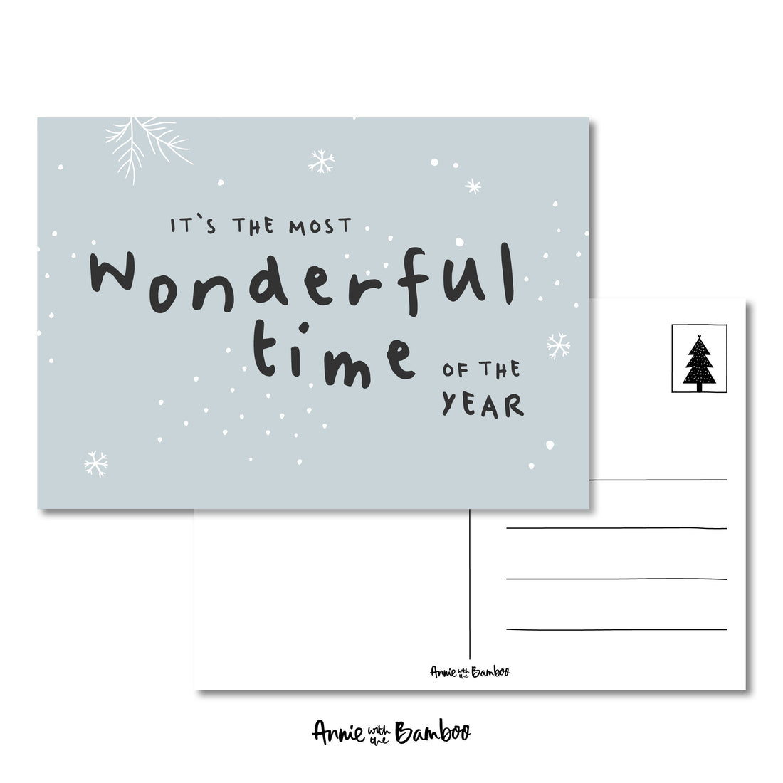 Kerstkaart - Most wonderful time (sale)