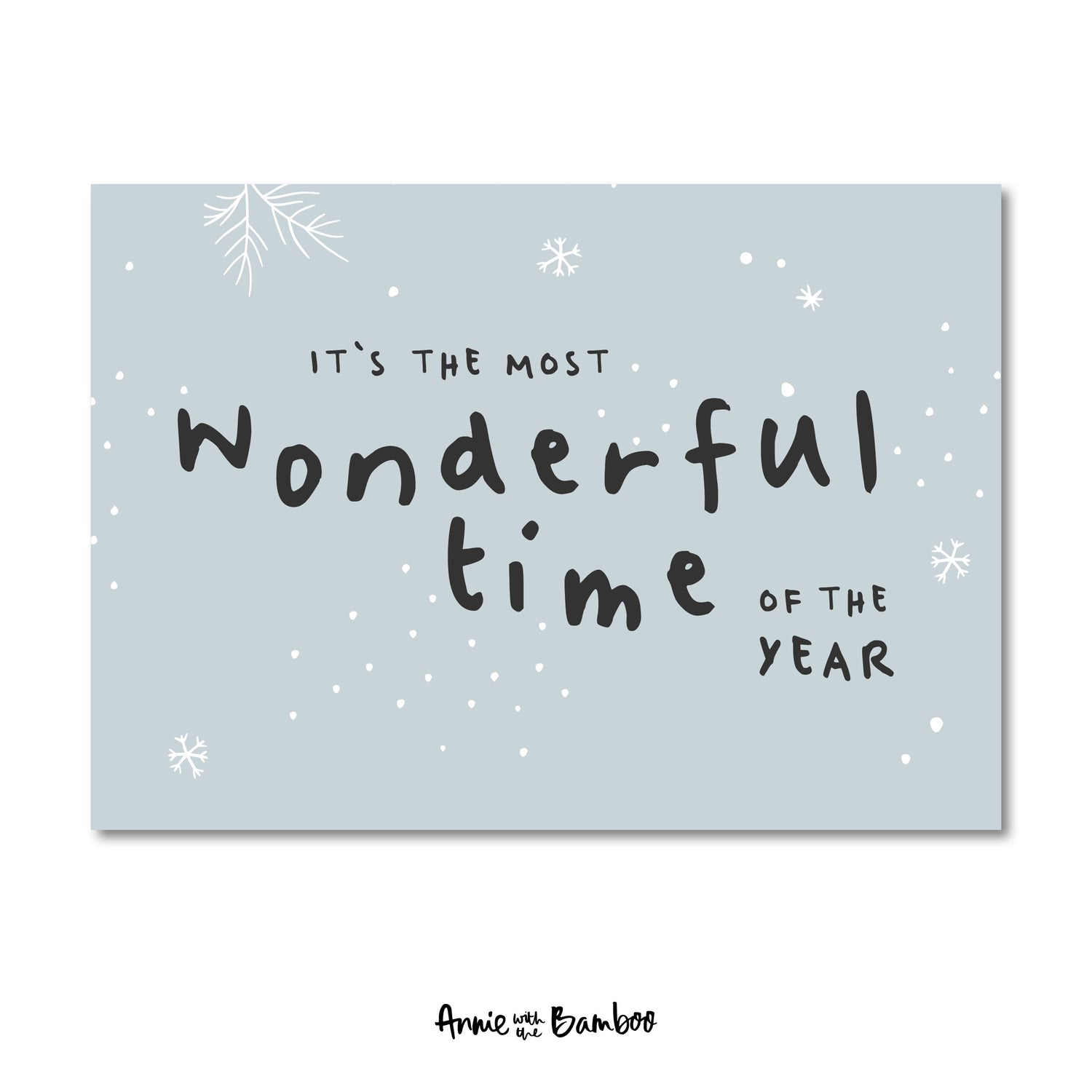 Kerstkaart - Most wonderful time (sale)