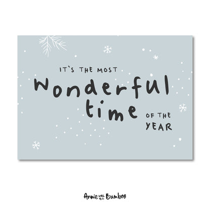 Kerstkaart - Most wonderful time (sale)