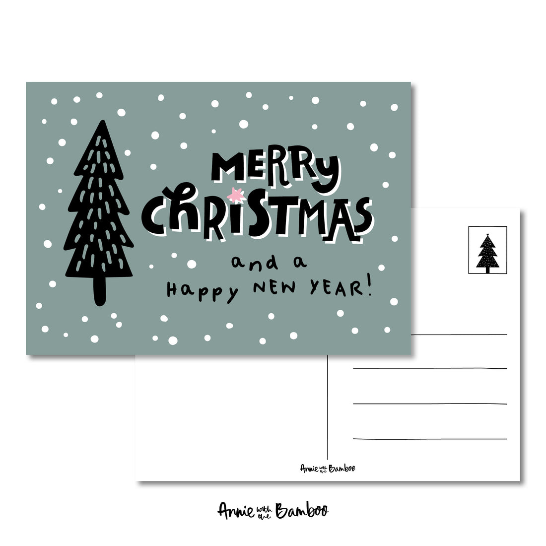 Kerstkaart - Merry Christmas (sale)