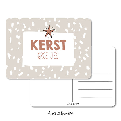 Kerstkaart - Kerstgroetjes (sale)
